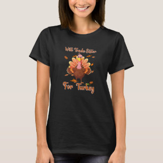 Werde Schwester Für Truthahn-Passenden Thanksgivin T-Shirt
