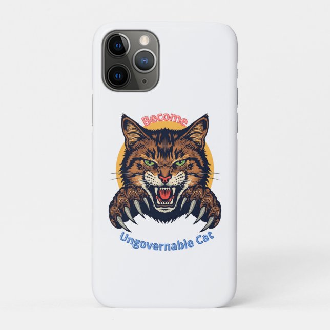 Werde unregierbare Katze Case-Mate iPhone Hülle (Rückseite)