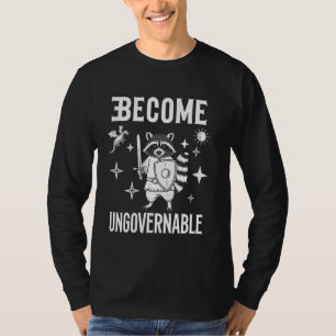Werde unregierbarer Müll Waschbär Meme Vintage Wüt T-Shirt