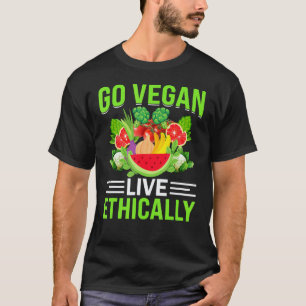 Werde Vegan Lebe Ethisch I Vegan T-Shirt