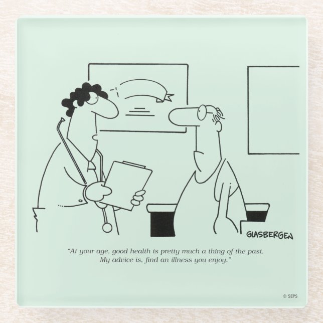 Werden älter glasuntersetzer (Vorderseite)