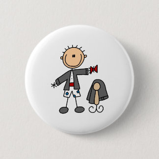 Werden fertig zum Hochzeits-Nachtknopf Button