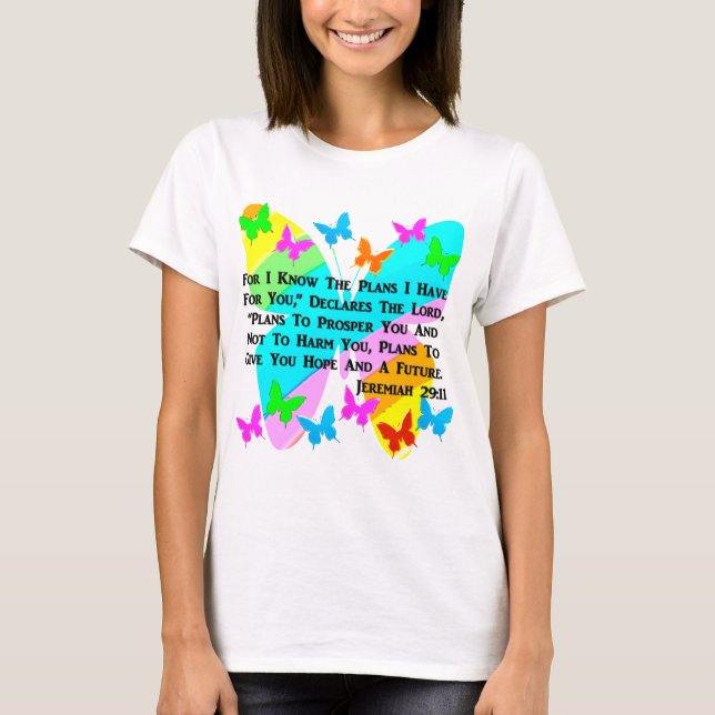 WERDEN JEREMIAH 29:11 INSPIRIERT T-Shirt (Vorderseite)