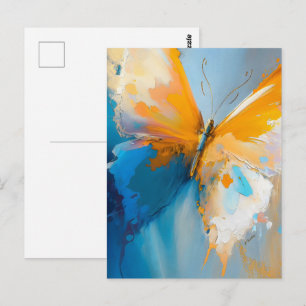 Werden Licht – Abstrakter Schmetterling in Bewegun Postkarte