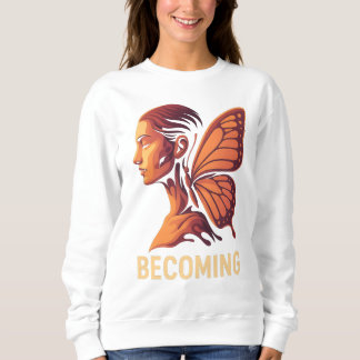 Werden Licht – Menschliche Metamorphose Design Sweatshirt