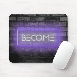 WERDEN Lila Neon Sign Mouse Pad Mousepad