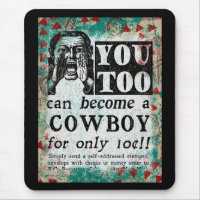 Werden Sie Cowboy - Funny Vintage Ad