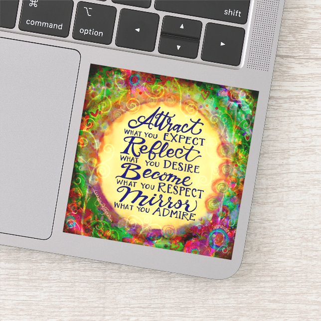 Werden Sie das, was Sie in anderen Ermutigung such Aufkleber (Detail)