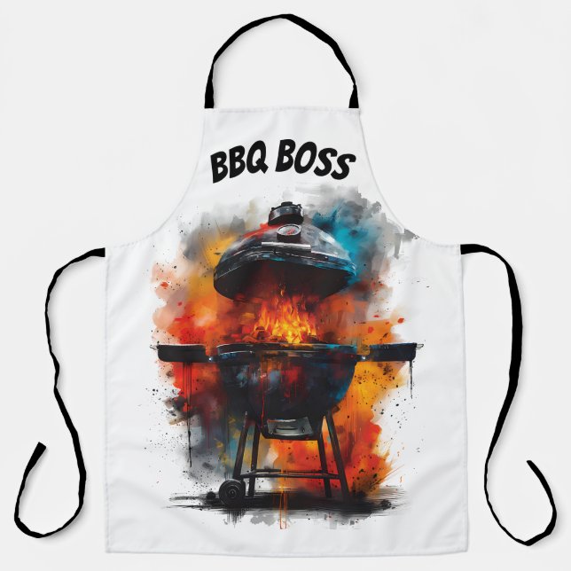 🔥 werden Sie die ultimative GRILLEN Boss! 🔥 Schürze (Vorderseite)