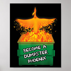Werden Sie ein Dumpster Pcute Ss Niedlich Ssnix Fu Poster