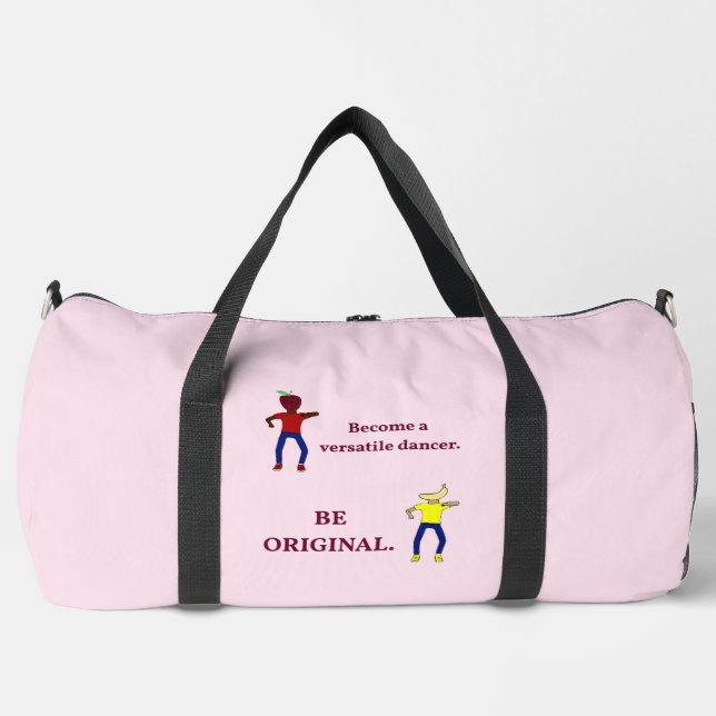 Werden Sie ein versatile Dancer Ballet Pink Duffle Bag (Vorderseite)