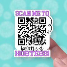 Werden Sie eine Hostess Lila QR Code Small Busines
