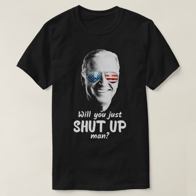 Werden Sie einfach aufhören, Mann Joe Biden für de T-Shirt (Design vorne)
