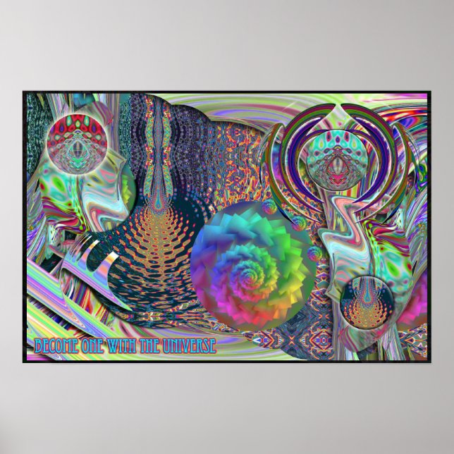 Werden Sie eins mit dem Universe Poster (Vorne)