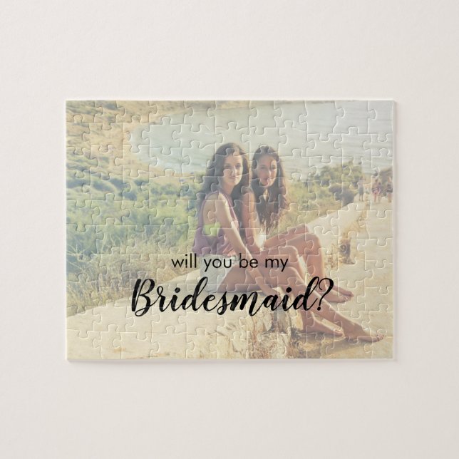 Werden Sie mein benutzerdefiniertes Foto für Bride Puzzle (Horizontal)