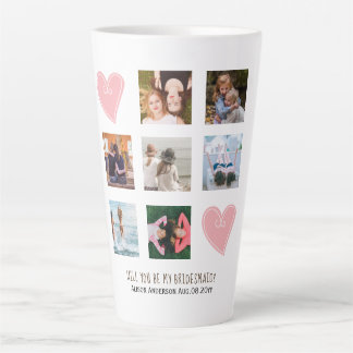 Werden Sie mein Bridesmaid-FOTO COLLAGE-BESTE FREU Milchtasse