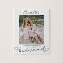 Werden Sie mein Bridesmaid-Foto-Geschenk sein?