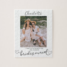 Werden Sie mein Bridesmaid-Foto-Geschenk sein? Puzzle