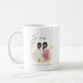 Werden Sie mein Bridesmaid/mein Vorschlag zur Trau Kaffeetasse