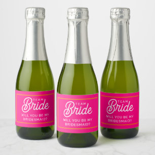 Werden Sie mein Bridesmaid Mini Sparkling Wine Lab