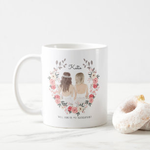Werden Sie mein Bridesmaid/Trauzeugin-Vorschlag se Kaffeetasse