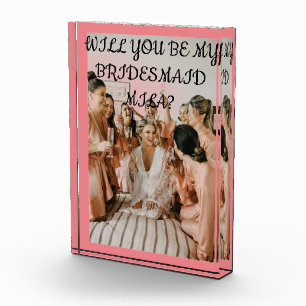 WERDEN SIE MEIN BRIDESMAID-VORSCHLAG SEIN? FOTOBLOCK