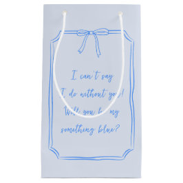 Werden Sie mein etwas blaues Coquette Elegant sein Kleine Geschenktüte