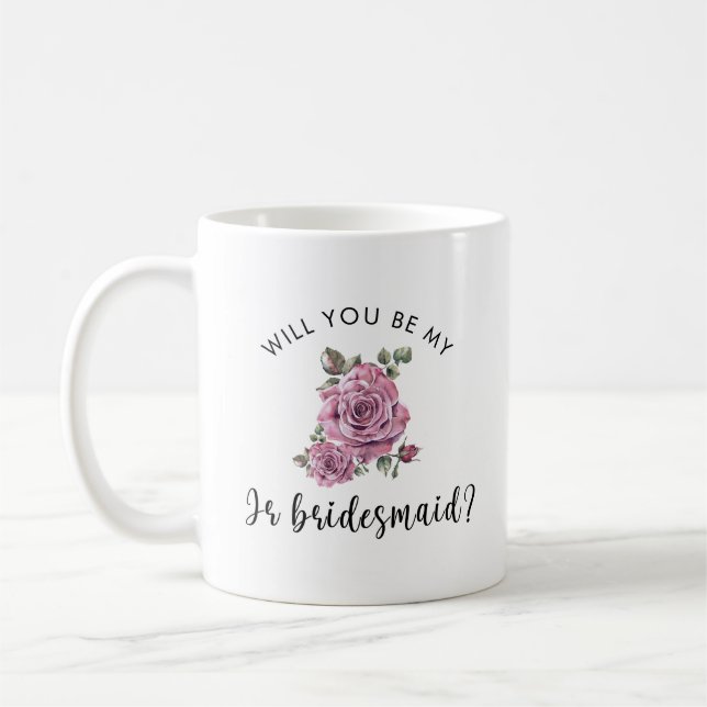 Werden Sie mein Junior Bridesmaid-Vorschlag sein? Kaffeetasse (Links)