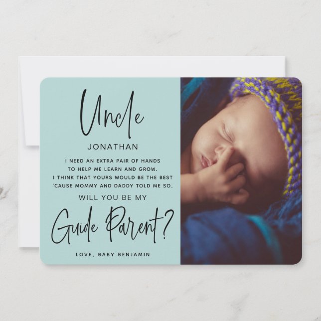 Werden Sie mein Leitfaden Eltern-Foto? (Vorderseite)