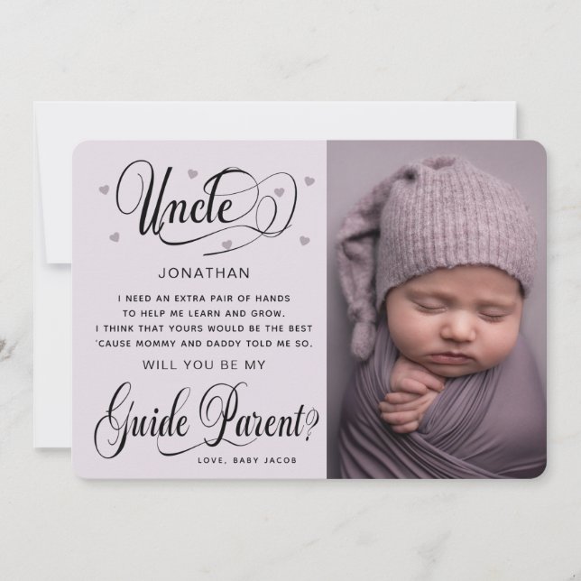 Werden Sie mein Leitfaden Eltern-Foto? (Vorderseite)