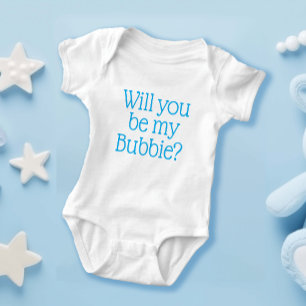 Werden Sie mein Niedlicher jüdischer Bubbie-Junge  Baby Strampler
