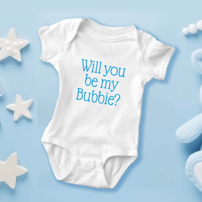 Werden Sie mein Niedlicher jüdischer Bubbie-Junge  Baby Strampler (Von Creator hochgeladen)