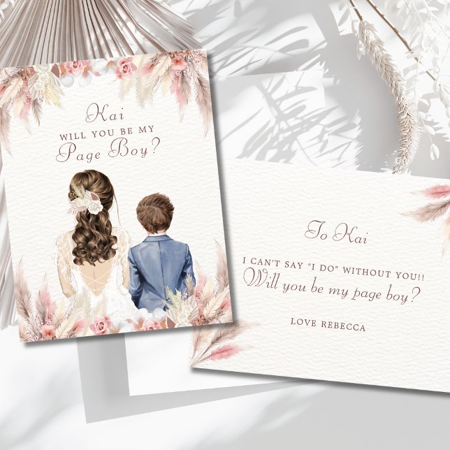 Werden Sie mein Page Boy Brautparty Vorschlag (Von Creator hochgeladen)