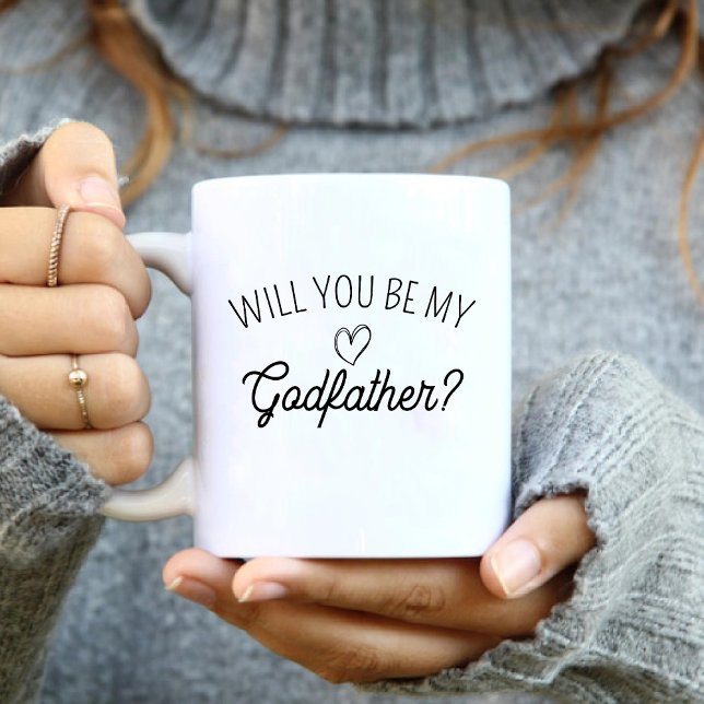 Werden Sie mein Pate sein? Einfache Mutter zu sein Kaffeetasse (Will You Be My Godfather? Simple Mother to Be Coffee Mug)