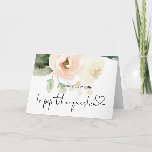 Werden Sie mein Pop der Brautjungfrau sein? Karte (Vorderseite)