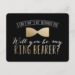 Werden Sie mein Ring Bearer sein?   Trauzeugen Einladung