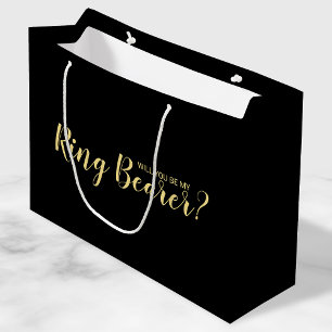 Werden Sie mein Ringträger sein? Neuer Vorschlag Große Geschenktüte