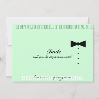 Werden Sie mein______ sein? Einladung