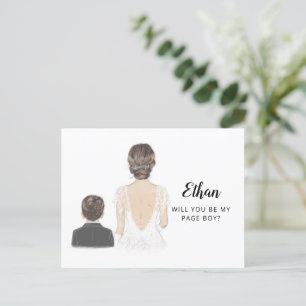 Werden Sie mein Seitenjunge Vorschlag Postkarte? Postkarte