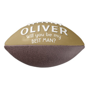 Werden Sie mein Trauzeuge Individuelle Name Footba Football