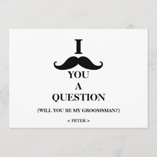 Werden Sie mein Trauzeuge sein? Einladung