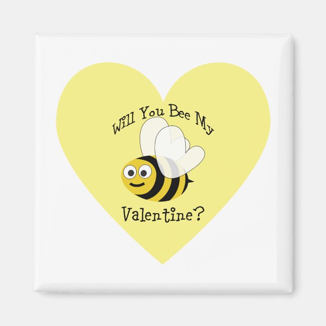 Werden Sie mein Valentin sein? Magnet (Vorne)