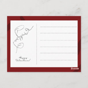 Werden Sie mein Valentin sein? Romantischer Valent Postkarte