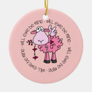 Werden Sie mein Valentine sein? Keramik Ornament