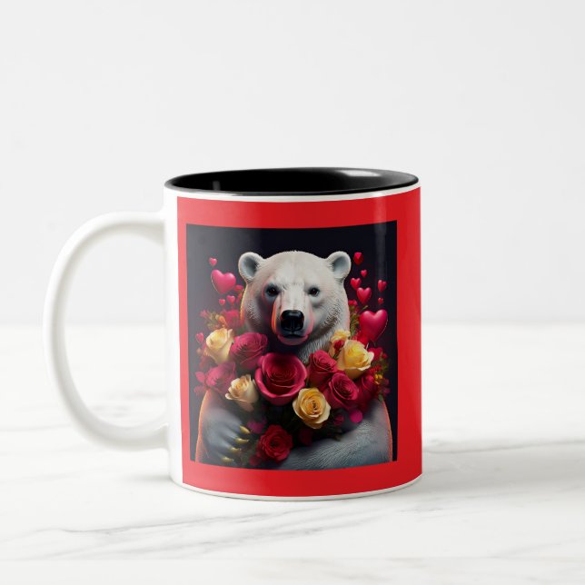 Werden Sie mein Valentinin sein? Zweifarbige Tasse (Links)