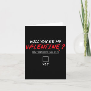 Werden Sie mein Valentinin-Shirt sein? Karte