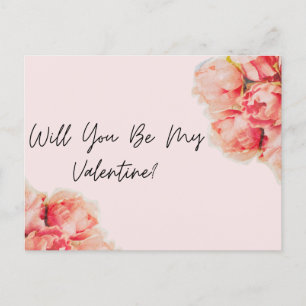 Werden Sie mein Valentinstag? Valentinstag Postkar Feiertagspostkarte