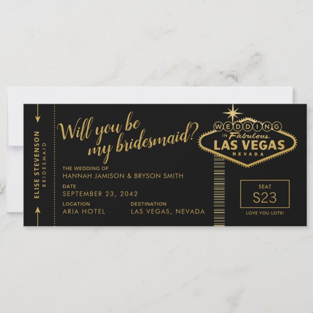 Werden Sie mein Ziel in Bridesmaid Las Vegas sein? (Vorderseite)