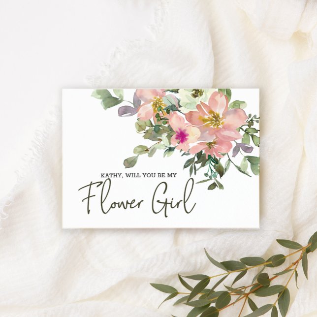 Werden Sie meine Blume Mädchen Eggshell und Blush  (Von Creator hochgeladen)