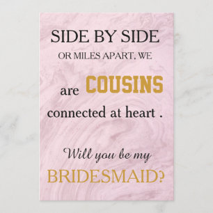 Werden Sie meine Brautjungfrau sein? Einladung